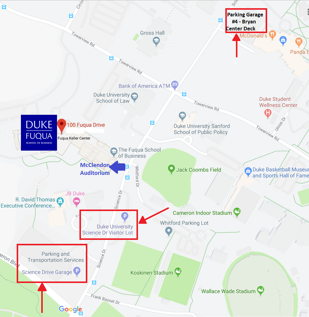 duke university campus map